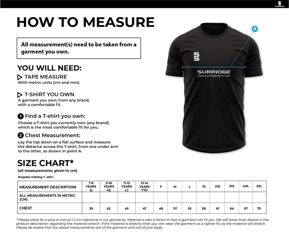 Surridge Navy Impact Training T-Shirt