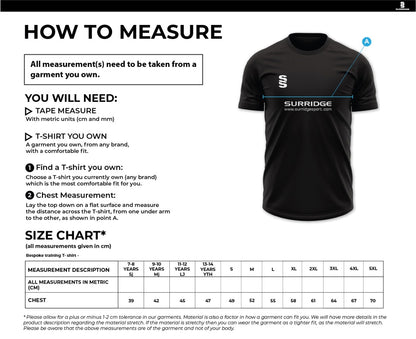 Surridge Black Impact Training T-Shirt