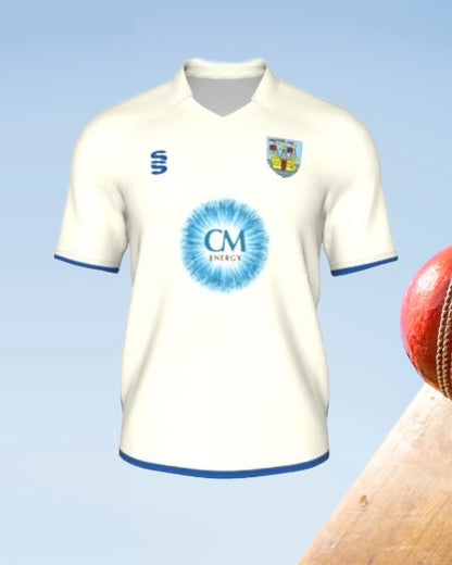 Surridge White Short Sleeve Cricket Top