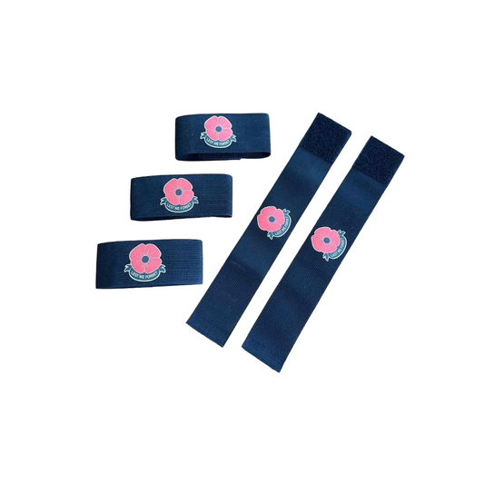 Poppy Velcro Armbands