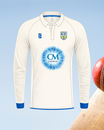 Surridge White Long Sleeve Cricket Top